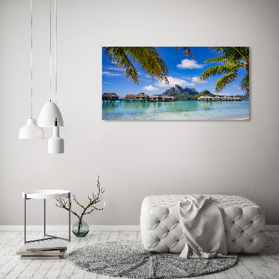 Quadro in verde Palme a Bora Bora