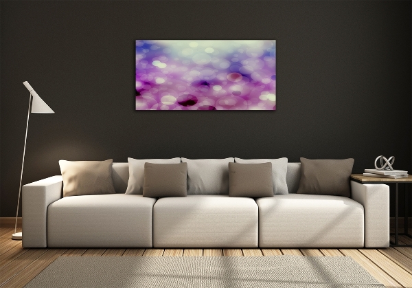 Quadro su vetro Ruote viola