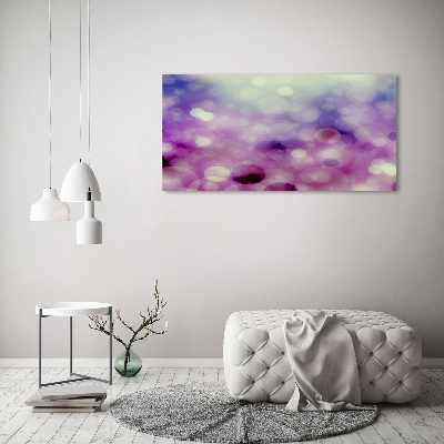 Quadro su vetro Ruote viola