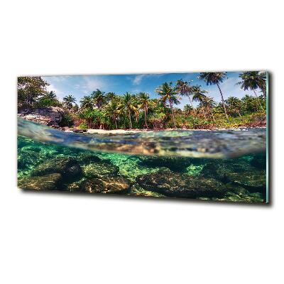 Quadro vetro Spiaggia tropicale
