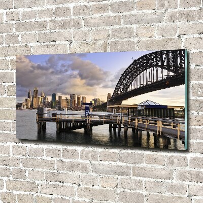 Quadro su vetro Ponte di Sydney