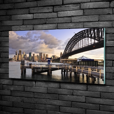 Quadro su vetro Ponte di Sydney