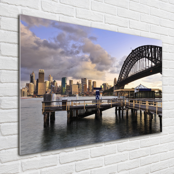 Quadro su vetro Ponte di Sydney