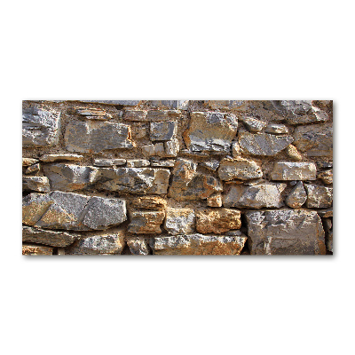 Quadro in verde Muro di pietra