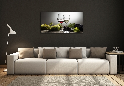 Quadro vetro Vino e uva