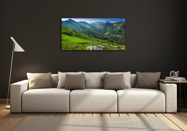 Quadro su vetro L'alba in montagna