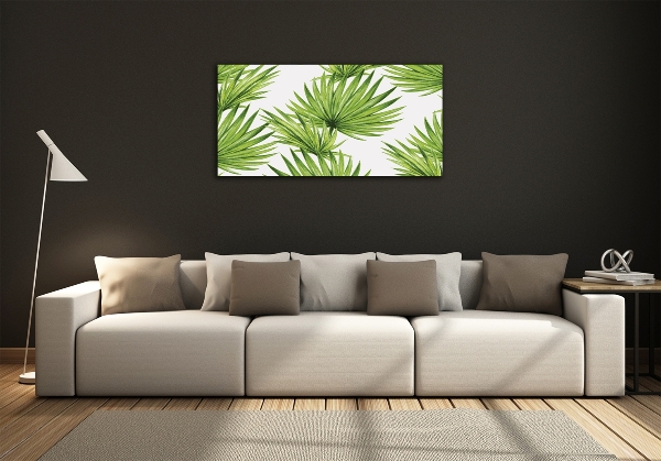 Quadro vetro Foglie tropicali