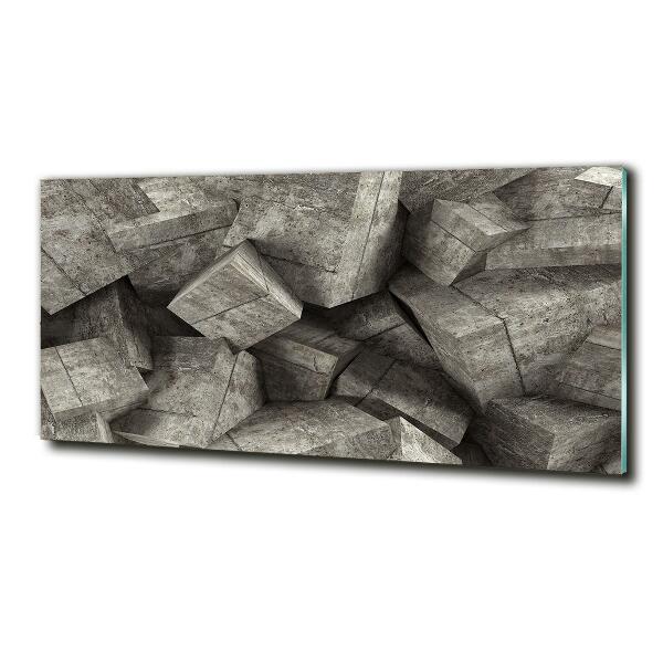 Quadro in verde Cubi di cemento