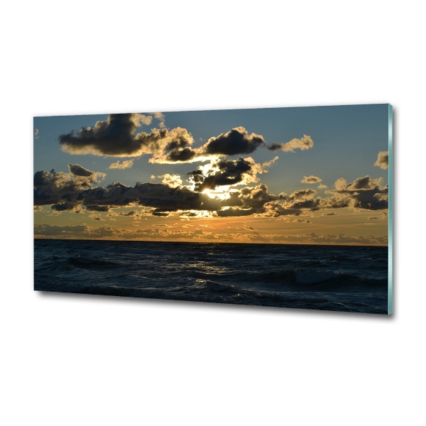 Quadro vetro Tramonto sul mare