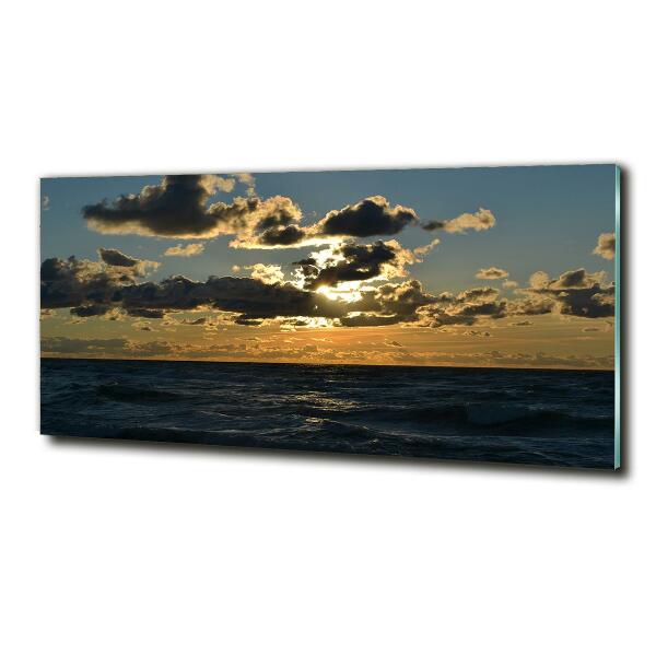 Quadro vetro Tramonto sul mare
