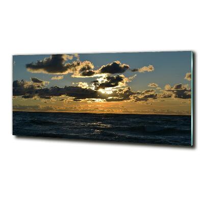 Quadro vetro Tramonto sul mare