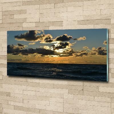 Quadro vetro Tramonto sul mare