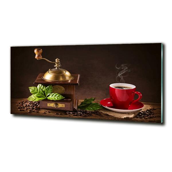 Quadro vetro Caffè e macinacaffè