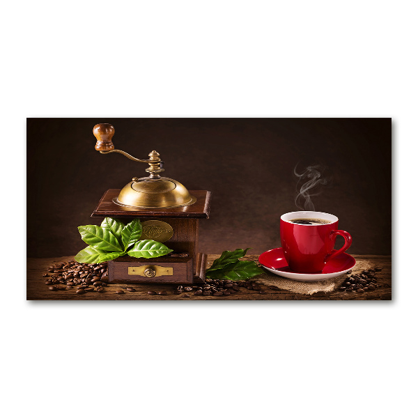 Quadro vetro Caffè e macinacaffè