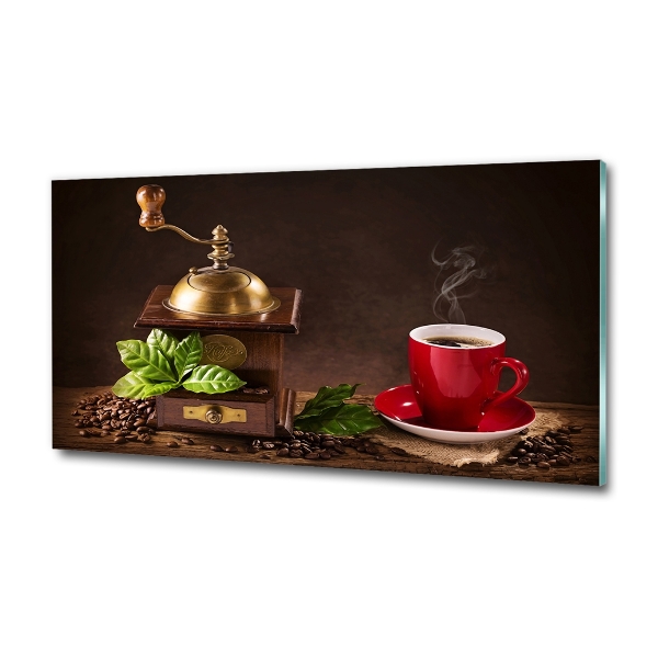 Quadro vetro Caffè e macinacaffè