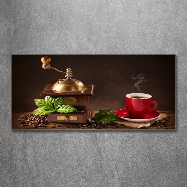 Quadro vetro Caffè e macinacaffè