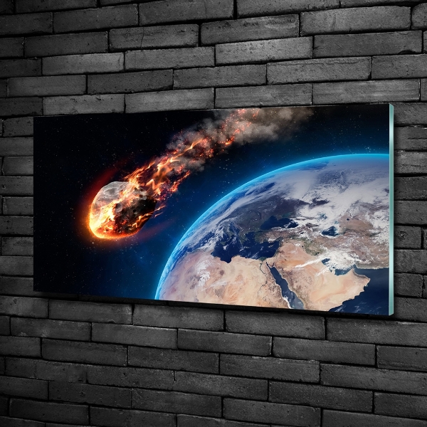 Quadro vetro Meteora cadente