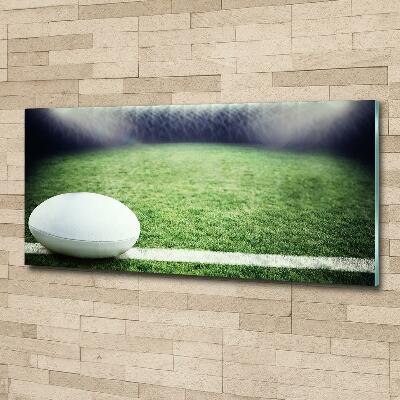 Quadro su vetro Palla da rugby