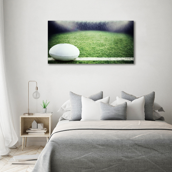 Quadro su vetro Palla da rugby