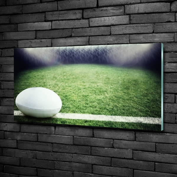 Quadro su vetro Palla da rugby