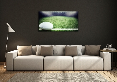 Quadro su vetro Palla da rugby