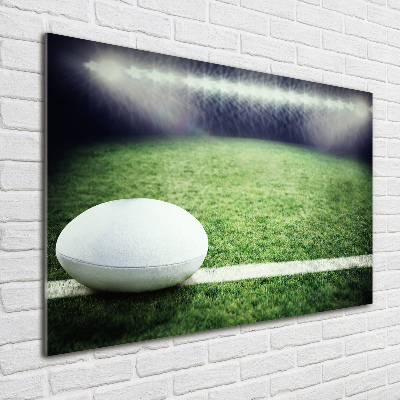 Quadro su vetro Palla da rugby