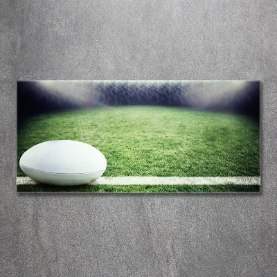 Quadro su vetro Palla da rugby