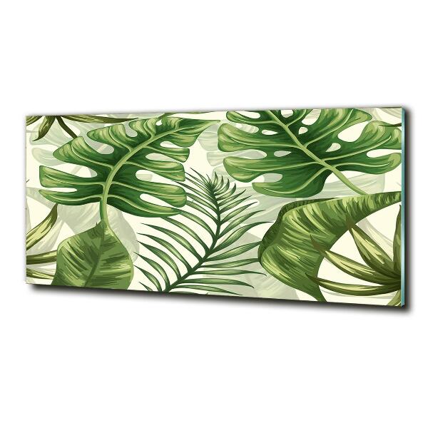 Quadro in verde Foglie tropicali