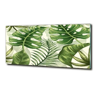 Quadro in verde Foglie tropicali