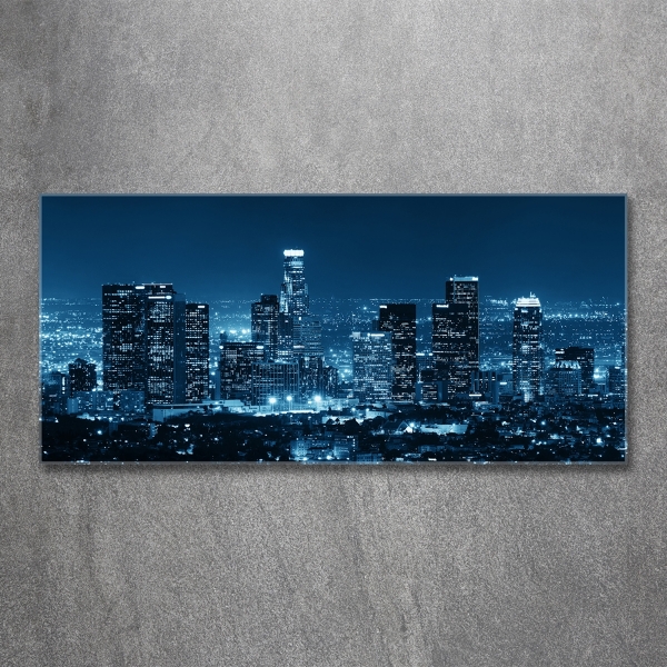 Quadro in vetro Los Angeles di notte