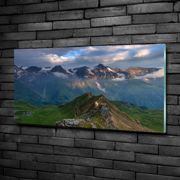 Quadro vetro Cime montuose