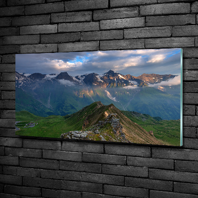 Quadro vetro Cime montuose