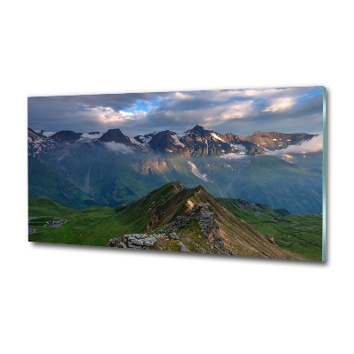Quadro vetro Cime montuose