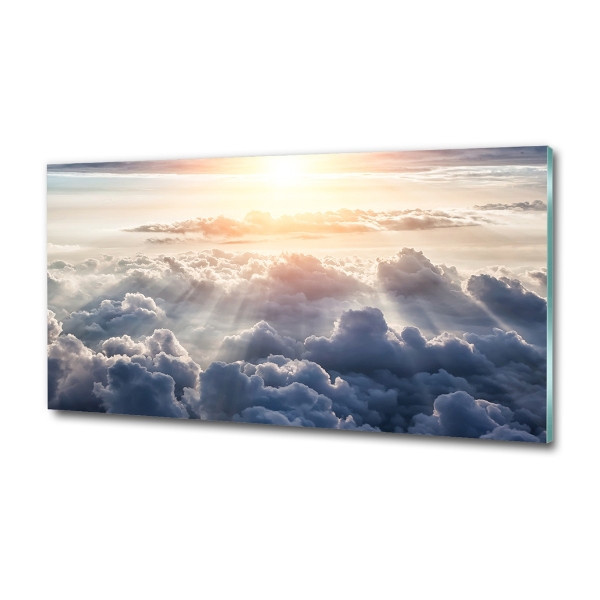 Quadro su vetro Nuvole viste dall'alto