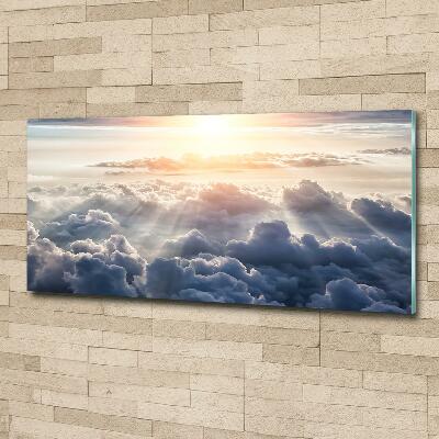 Quadro su vetro Nuvole viste dall'alto