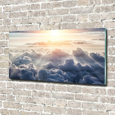 Quadro su vetro Nuvole viste dall'alto