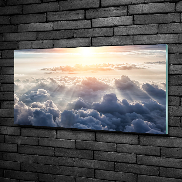 Quadro su vetro Nuvole viste dall'alto