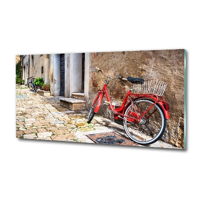 Quadro su vetro Bicicletta rossa