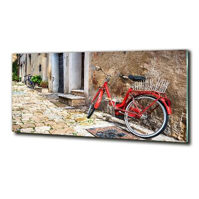 Quadro su vetro Bicicletta rossa