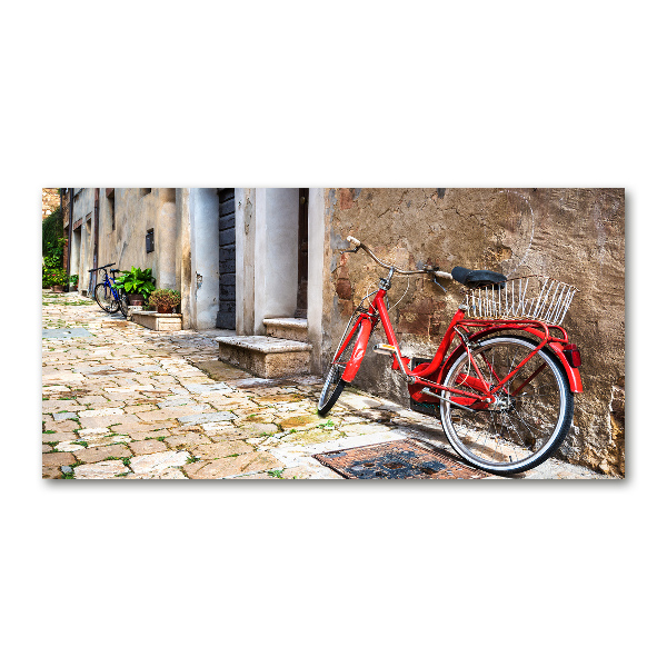 Quadro su vetro Bicicletta rossa