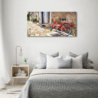 Quadro su vetro Bicicletta rossa