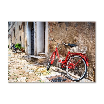 Quadro su vetro Bicicletta rossa