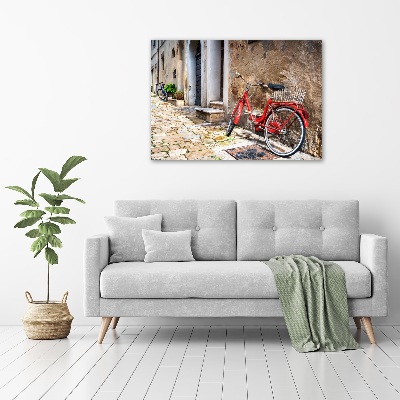 Quadro su vetro Bicicletta rossa