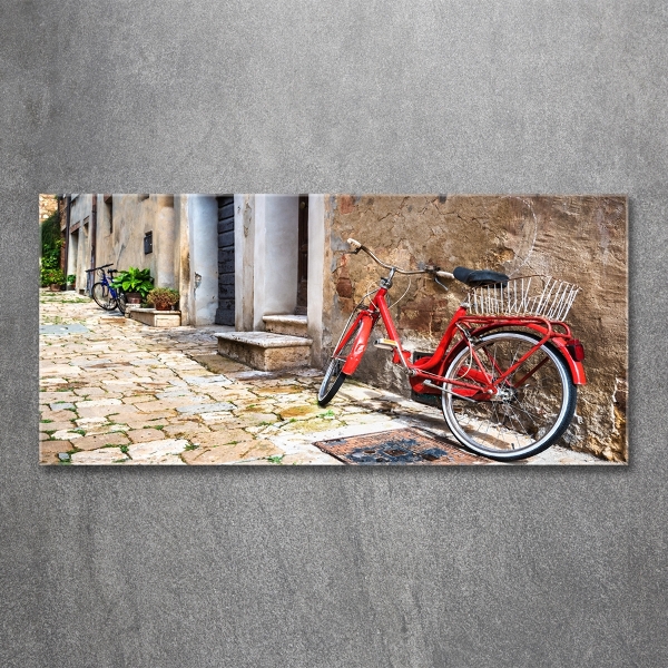 Quadro su vetro Bicicletta rossa