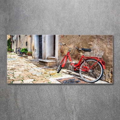 Quadro su vetro Bicicletta rossa