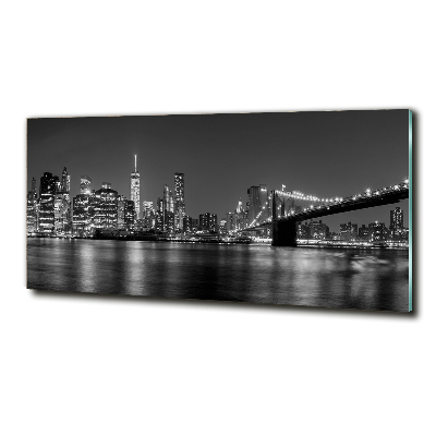 Quadro vetro Manhattan di notte