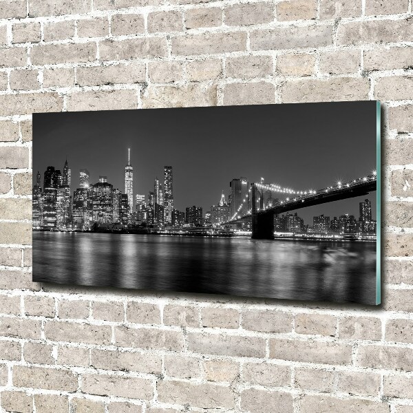 Quadro vetro Manhattan di notte