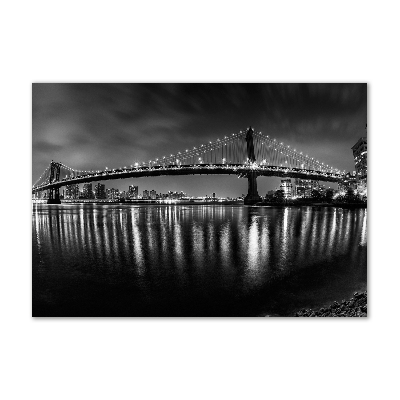 Quadro in verde Manhattan di notte