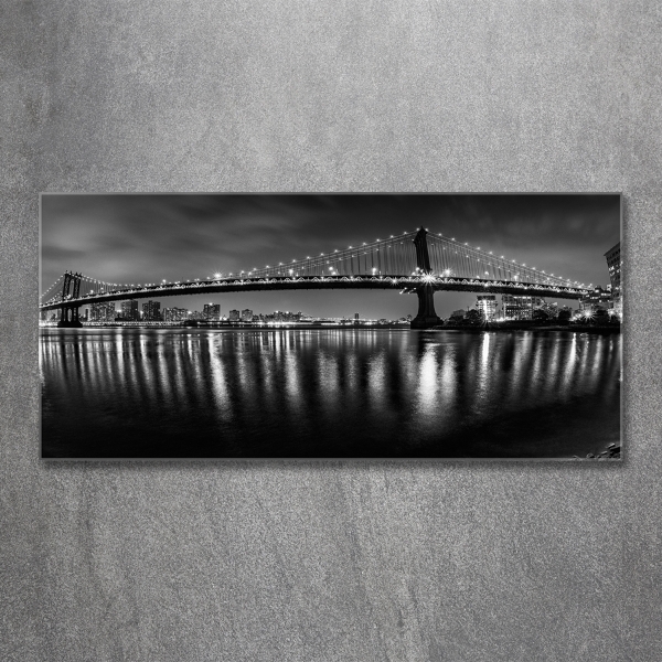 Quadro in verde Manhattan di notte