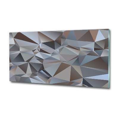 Quadro vetro Triangoli astratti